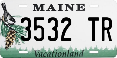 ME license plate 3532TR