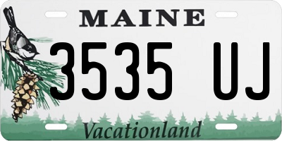 ME license plate 3535UJ