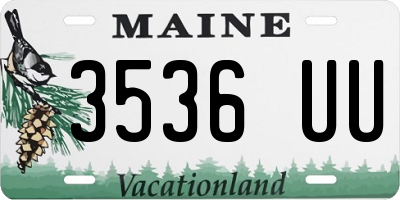 ME license plate 3536UU