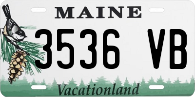 ME license plate 3536VB