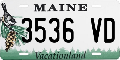 ME license plate 3536VD