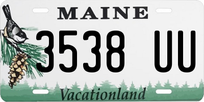 ME license plate 3538UU