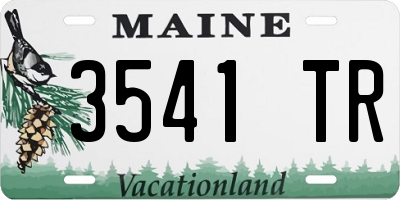 ME license plate 3541TR