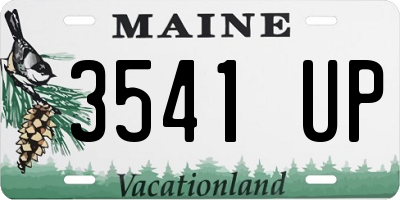 ME license plate 3541UP