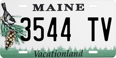 ME license plate 3544TV