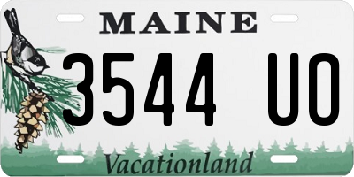 ME license plate 3544UO