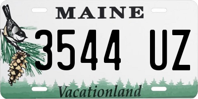 ME license plate 3544UZ