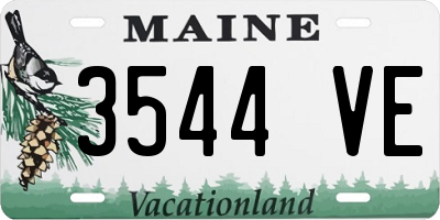 ME license plate 3544VE