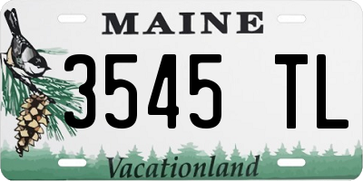 ME license plate 3545TL