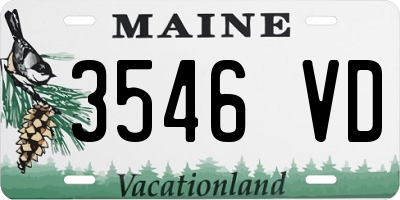 ME license plate 3546VD