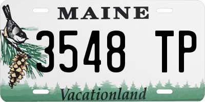 ME license plate 3548TP