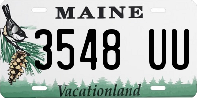ME license plate 3548UU
