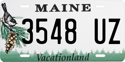 ME license plate 3548UZ