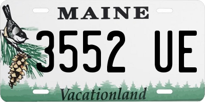 ME license plate 3552UE