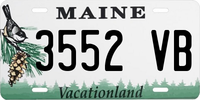 ME license plate 3552VB