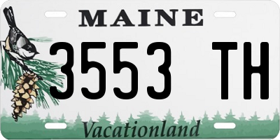 ME license plate 3553TH