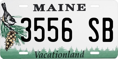 ME license plate 3556SB
