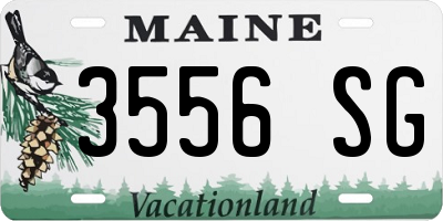 ME license plate 3556SG