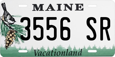 ME license plate 3556SR