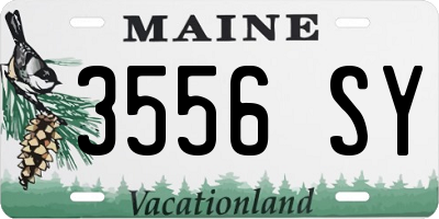ME license plate 3556SY