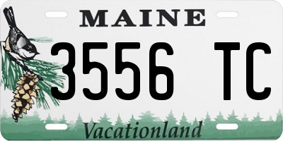 ME license plate 3556TC