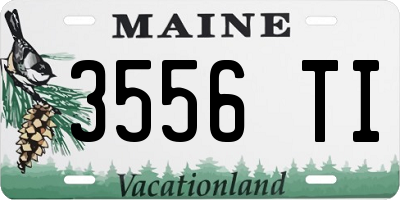 ME license plate 3556TI