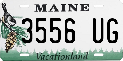 ME license plate 3556UG