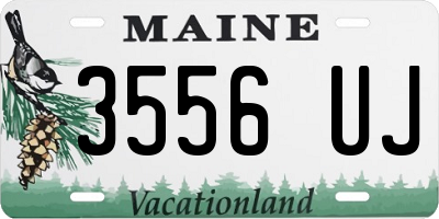 ME license plate 3556UJ
