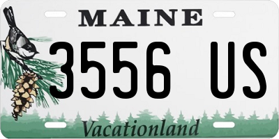 ME license plate 3556US