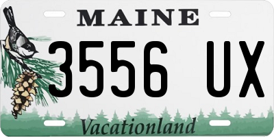 ME license plate 3556UX