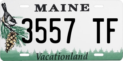 ME license plate 3557TF
