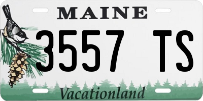 ME license plate 3557TS