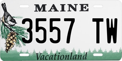 ME license plate 3557TW