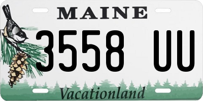 ME license plate 3558UU
