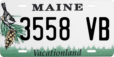 ME license plate 3558VB