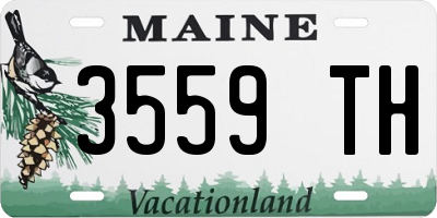 ME license plate 3559TH