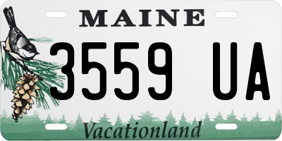 ME license plate 3559UA