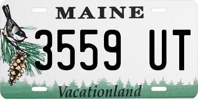 ME license plate 3559UT