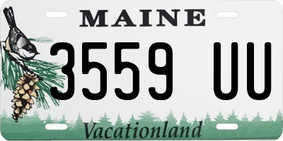 ME license plate 3559UU