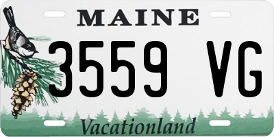 ME license plate 3559VG