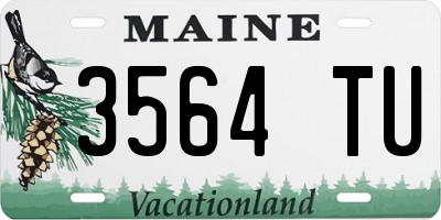 ME license plate 3564TU