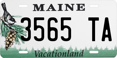 ME license plate 3565TA