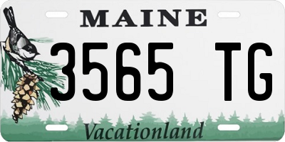 ME license plate 3565TG