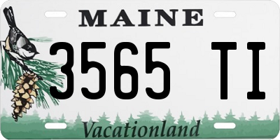 ME license plate 3565TI