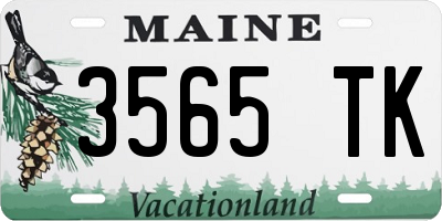 ME license plate 3565TK