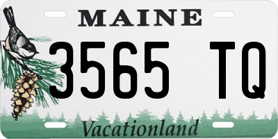 ME license plate 3565TQ
