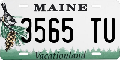 ME license plate 3565TU