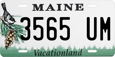 ME license plate 3565UM