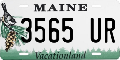 ME license plate 3565UR