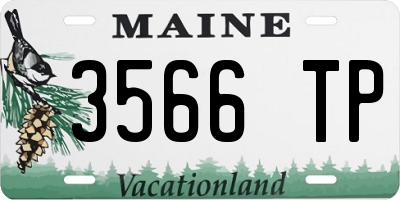 ME license plate 3566TP